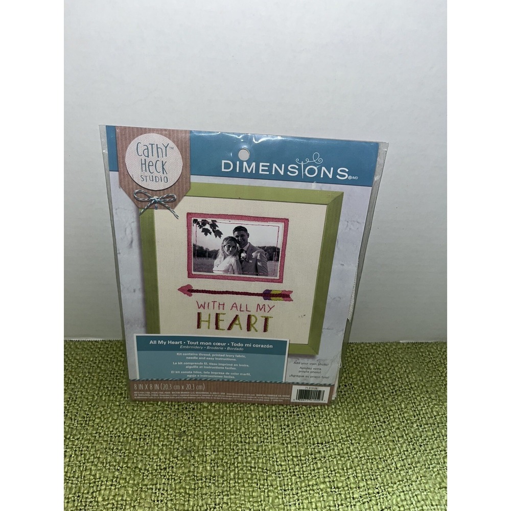 DIMENSIONS Cathy Heck Studio - WITH ALL MY HEART Cross Stitch Kit